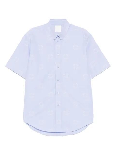 Givenchy monogram 72 jacquard shirt Blue BM611C15U7