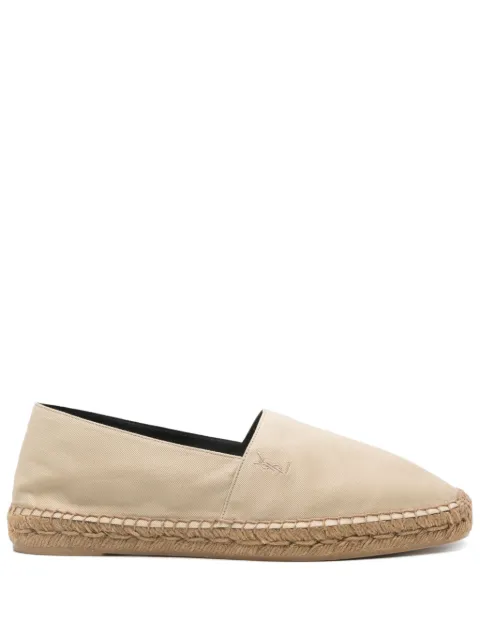 Saint Laurent logo-embroidered espadrilles Neutrals 818117AADNZ