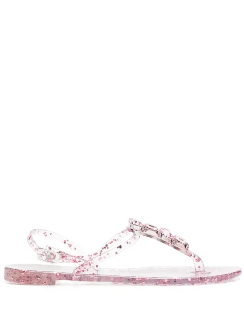 Casadei crustal-embellished jelly sandals Pink 2Y256J0101BHGLT