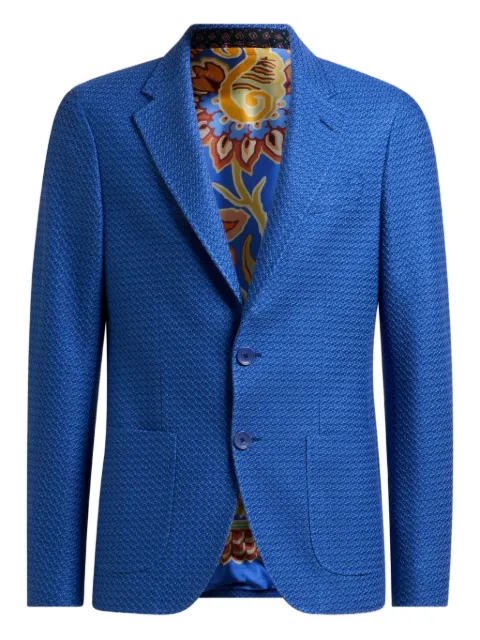ETRO woven jersey jacket Blue MRCA000799JTE03