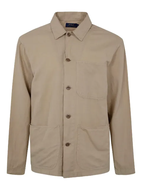 Polo Ralph Lauren patch-pocket shirt Neutrals 710965822003