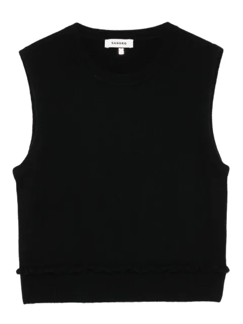SANDRO sleeveless sweater Black SFPPU02313