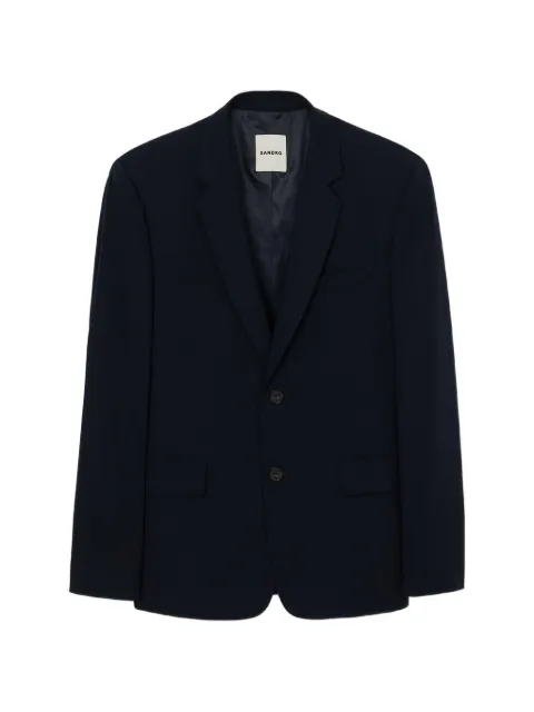 SANDRO wool suit jacket Blue SHPVE01159