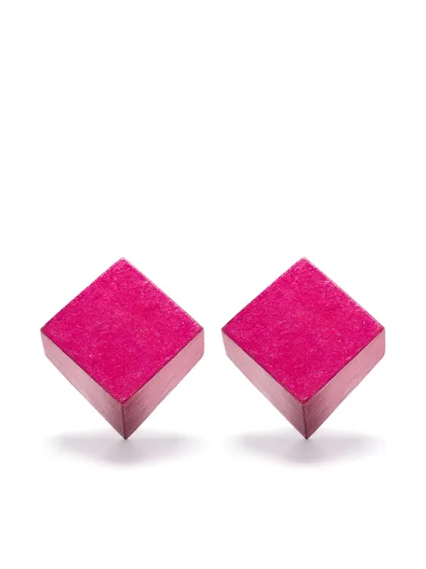 Monies geometric earrings Pink 8387R