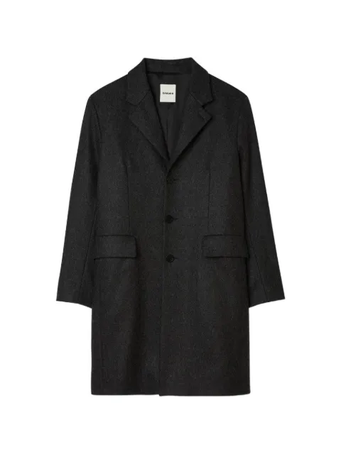SANDRO wool broadcloth coat Grey SHPMA00391
