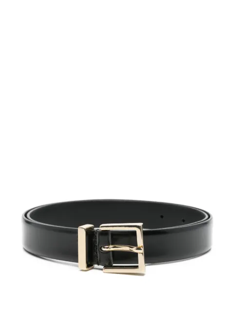 SANDRO smooth leather belt Black SFACE00453