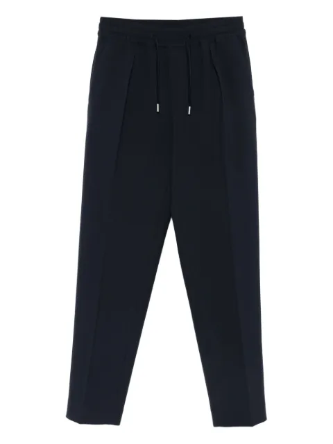 SANDRO elasticated straight-leg trousers Blue SHPJO00087