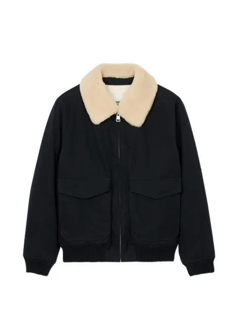 SANDRO removable collar jacket Blue SHPBL01122