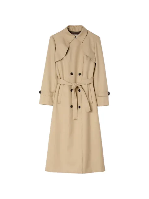 SANDRO belted double-breasted trench Brown SFPOU00705