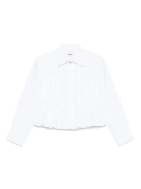 SANDRO long-sleeve cotton shirt White SFPCM01542