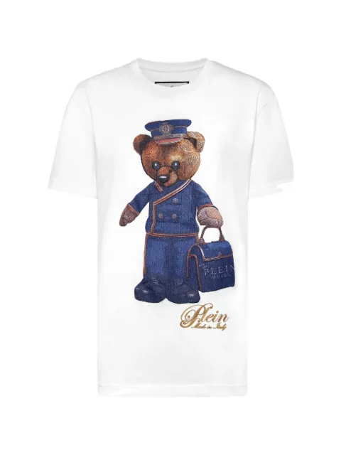 Philipp Plein Teddy Bear-print T-shirt White FAECWTK3795PTE004N