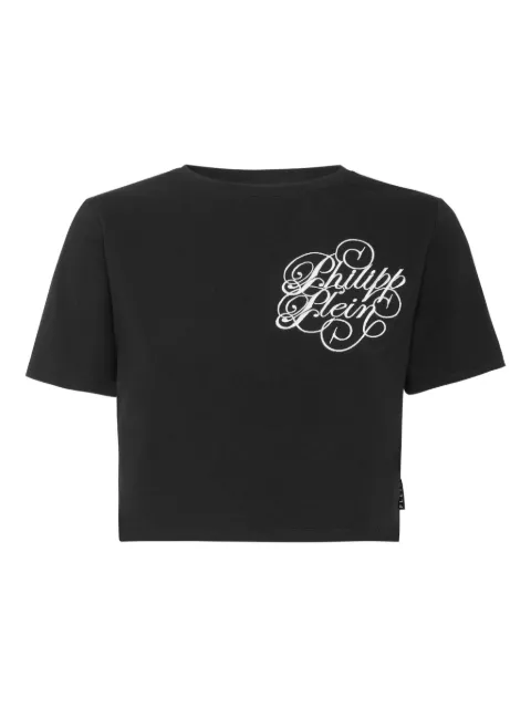 Philipp Plein embroidered short-sleeve t-shirt Black FAECWTK3736PTE003N
