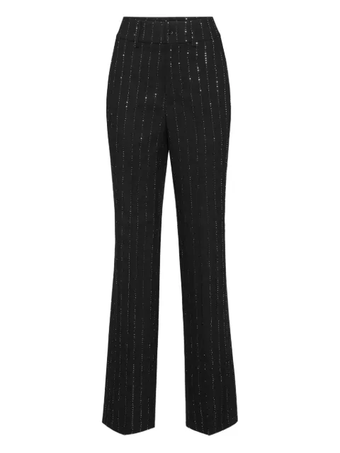 Philipp Plein pinstriped trousers Black FAECWRT1632PTE003N