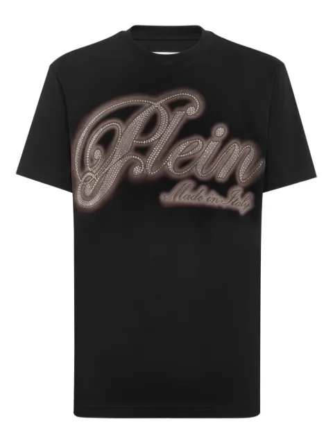 Philipp Plein strass-embellished T-shirt Black FAECMTK8538PJY002N