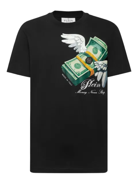 Philipp Plein money-print T-shirt Black FAECMTK8534PJY002N