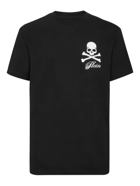 Philipp Plein skull bones-print T-shirt Black FAECMTK8484PJY002N