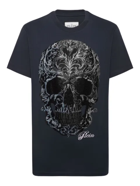 Philipp Plein skull-print T-shirt Blue FAECMTK8482PJY002N