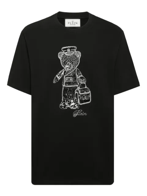 Philipp Plein teddy bear-print T-shirt Black FAECMTK8415PJY002N