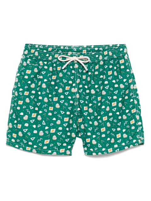 MC2 Saint Barth Lighting Micro Fantasy swim shorts Green LIGHTINGMICRO