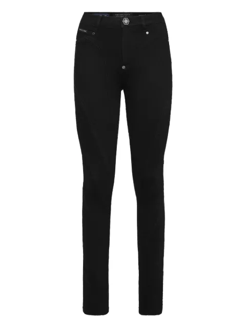 Philipp Plein high-waist skinny-cut leggings Black FAECWDT2818PDE004N