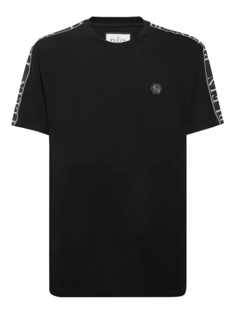 Philipp Plein Plein tape T-shirt Black FAECMTK8469PJY002N