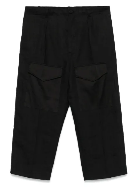 Setchu cropped trousers Black U241P009L009