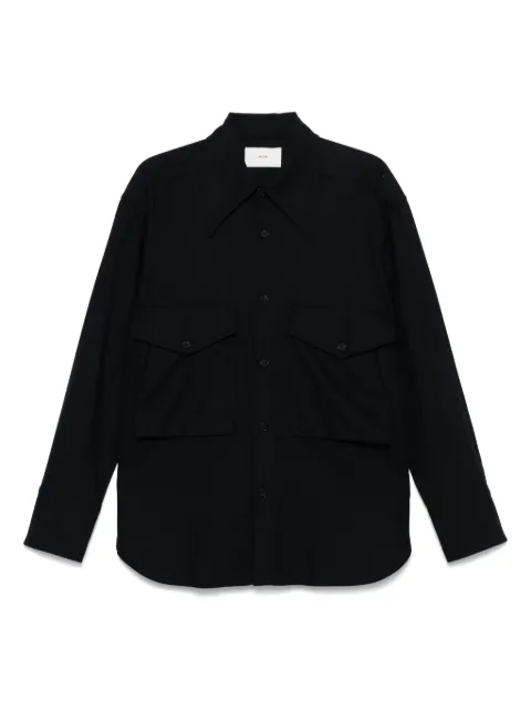 Setchu long-sleeve shirt Blue U232H011W008