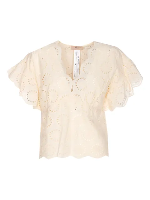 TWINSET broderie-anglaise blouse White 251TT2364