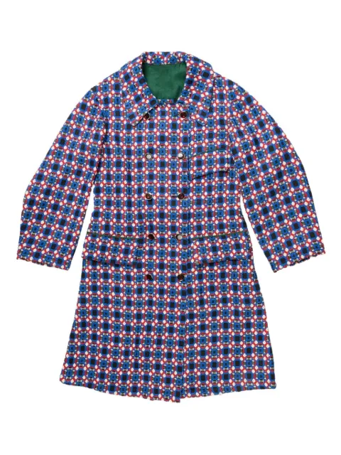 COMMUNS wool double-breasted coat Blue CSFW24M129A