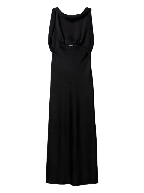 Miu Miu satin maxi dress Black MF5895SOOO1254