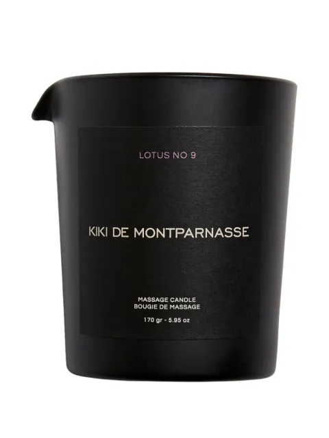 Kiki de Montparnasse Lotus N. 09 massage oil candle Black MASSAGEOILCANDLELOTUSNO9