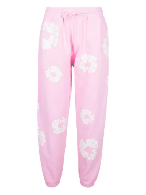 Denim Tears The Cotton Wreath "Powder Pink" track pants Pink DT089