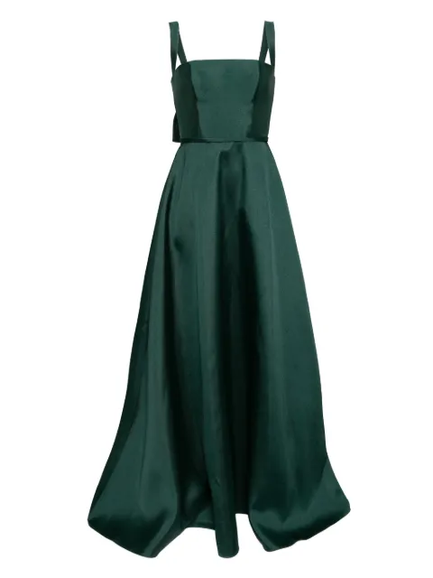 Amsale square-neck gown Green P857M