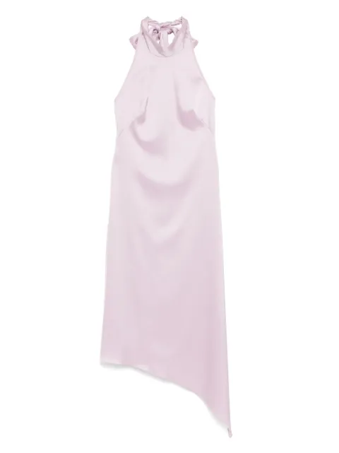 Amsale asymmetric halter dress Purple P844D
