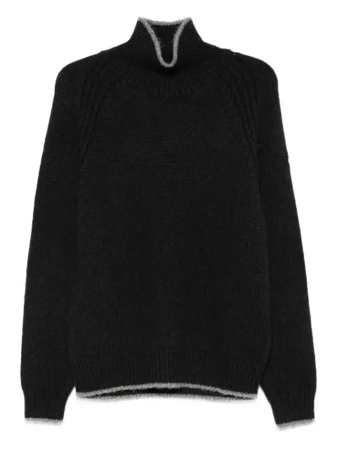 Moncler turtleneck ribbed sweater Black K20919F00003M7751