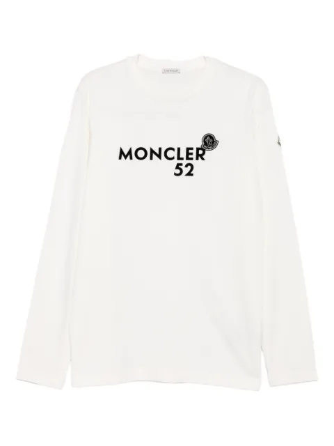 Moncler logo-print long-sleeve T-shirt Neutrals K20918D0001189AUG