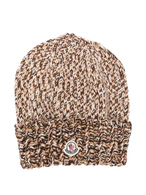 Moncler mouliné wool beanie Brown K20933B00039M1282