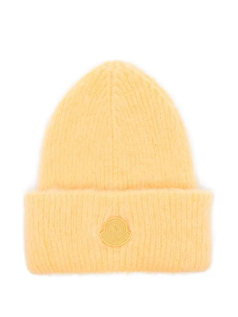 Moncler logo-patch beanie Yellow K20933B00030M1133