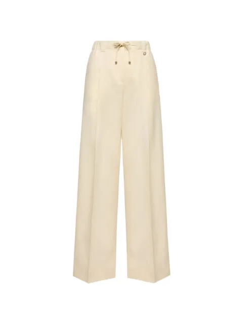 Moncler wool gabardine tailored trousers Neutrals L20932A00005598XP