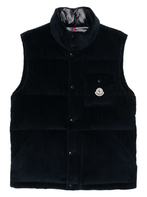 Moncler Agen corduroy vest Blue K20911A00191598XG