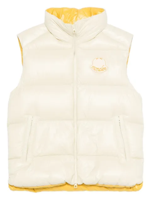 Moncler Lipsi quilted logo vest Yellow K20911A00106596XE