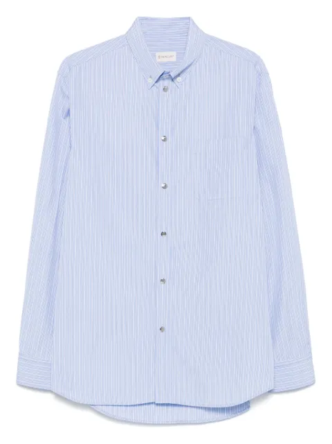 Moncler striped long-sleeved shirt Blue K20912F00009M7507