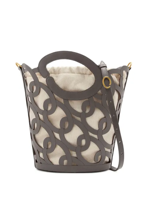 Oscar de la Renta leather tote bag Grey 25PH172LSRGRY