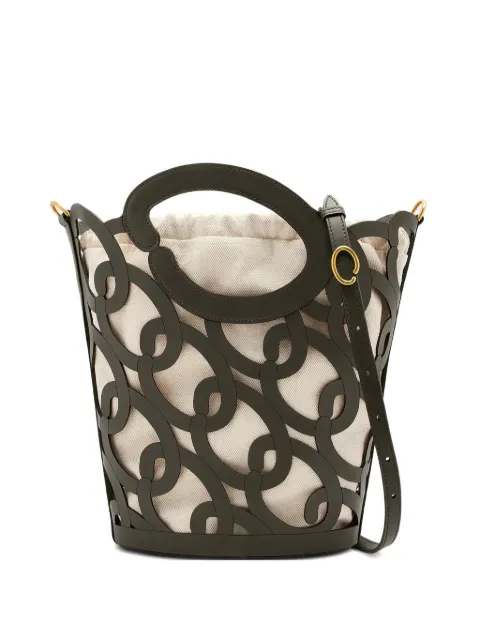 Oscar de la Renta leather tote bag Black 25PH172LSRBIR