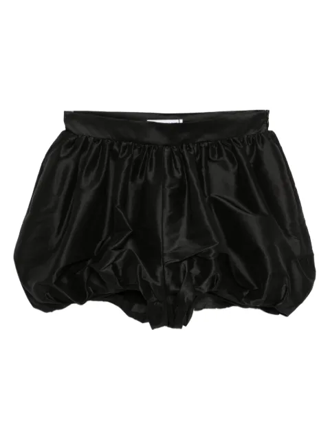 Viktor & Rolf bubble-hem satin shorts Black WB0010099425