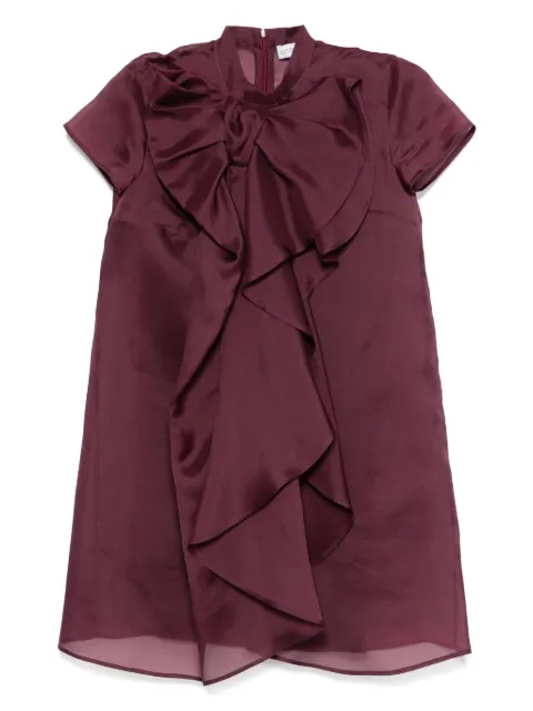 Viktor & Rolf bow-detail mini dress Purple WD0060025425
