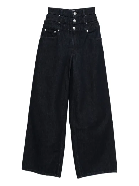 Viktor & Rolf triple layered-waist jeans Blue WB0160058425