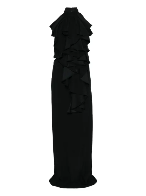 Viktor & Rolf jabot-collar gown Black WD0160099425