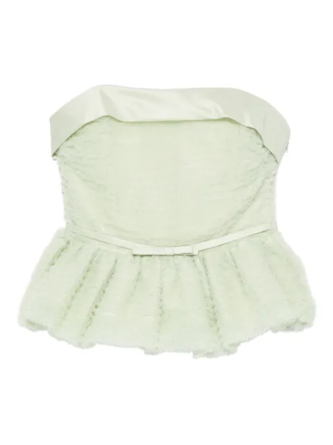 Viktor & Rolf tulle ruffle sleeveless top Green WT0040031425