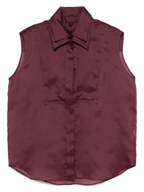 Viktor & Rolf sleeveless button-down shirt Red WS0050026425